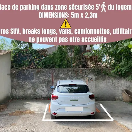 La Casita - Confort Avec Parking Prive - Lit Douillet - Centre Uzes, Pont Du Gard